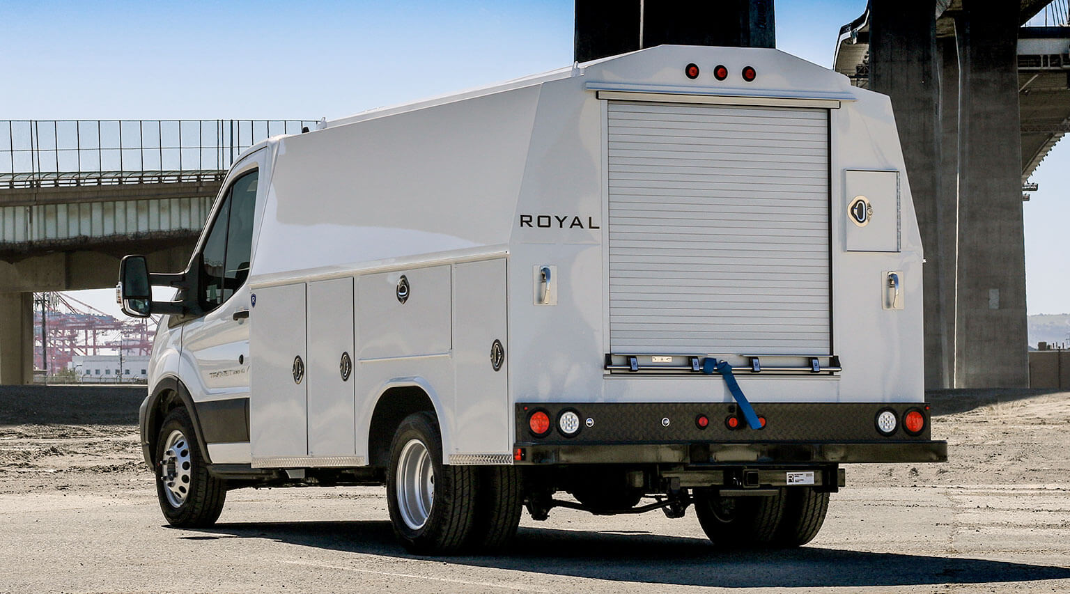 Transit 125 Super Structure 60 inch tall DRW truck body by Royal Truck Body